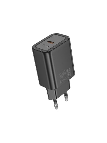 HOCO Ladegerät N60 USB-C PD QC 20W Schnellladen Schwarz