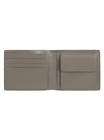 DuDu Up! Geldbörse RFID Schutz Leder 10.5 cm black-taupe