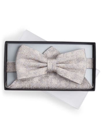 DIGEL Fliege und Einstecktuch in beige - 0001