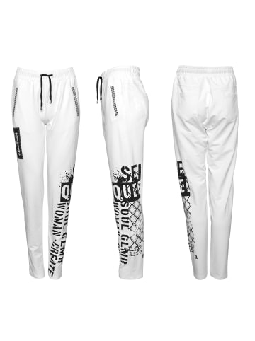 Roberto Geissini Deluxe Jogginghose Weiß