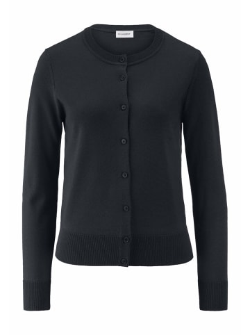Hessnatur Hessnatur Strickjacke Regular aus reiner Bio-Merinowolle in schwarz