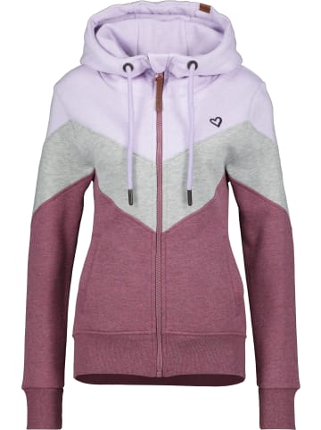 alife and kickin Kapuzensweatjacke, Sweatjacke, Kapuzenjacke StellinaAK A in mulberry melange