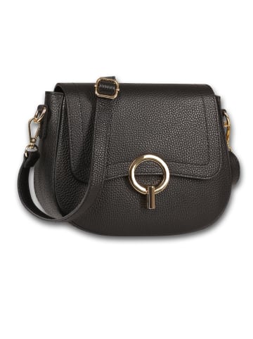 Toscanto Leder Umhängetasche Toscanto Tasche schwarz ca. 23cm
