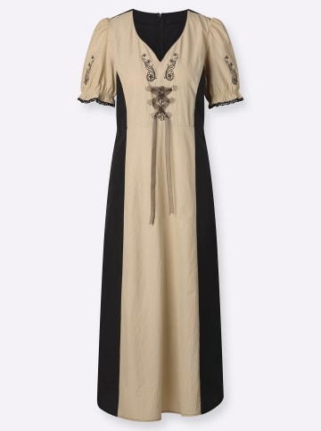Sieh an! Trachtenkleid in sand-schwarz