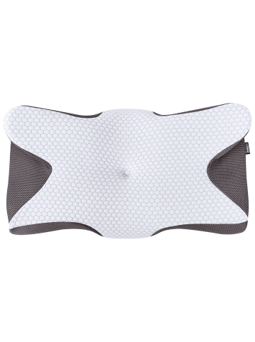 Beliani Memory Foam Kissen SINAI in Weiß/Schwarz - (W) 64 x (H) 11 x (L) 34 cm