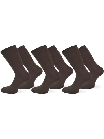 normani 6 Paar Herrensocken For Men in Dunkelbraun