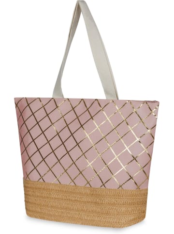 normani Große Strandtasche Kuredu in Rosa