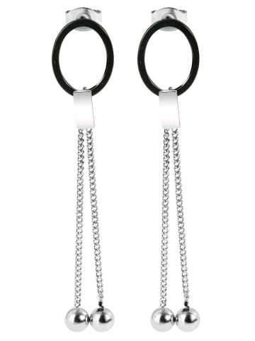 Adeliás Damen Ohrringe – Ohrstecker aus Edelstahl in silber