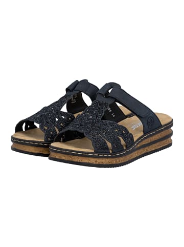 rieker Pantoletten Comfort in Dunkelblau