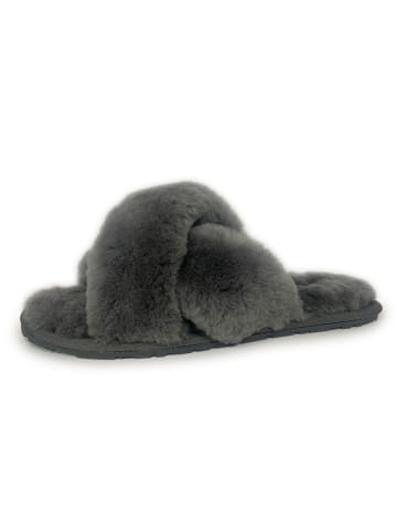 Aus Wooli Slipper Brighton in Grey