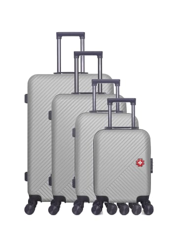 SWISS KOPPER 4 tlg. Kofferset SPIEZ M in Grau (95L/64L/37L/26L)