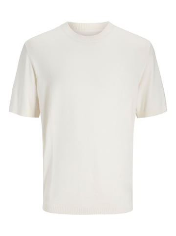 Jack & Jones Gestricktes T-Shirt in Cloud Dancer