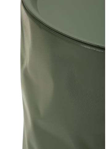 Mauro Ferretti Beige und grüne Couchtische aus Metall, 2er-Set, Ø 39,5×48–35,5×40