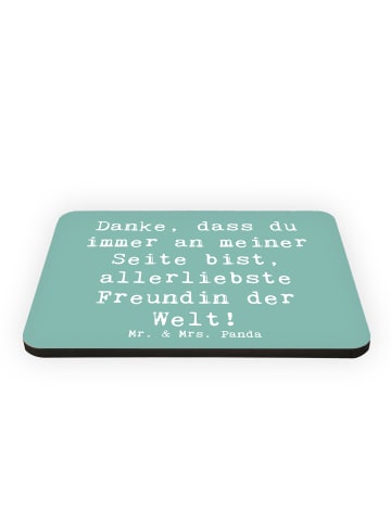 Mr. & Mrs. Panda Magnet Spruch Beste Freundin mit Spruch in Meeresbrise