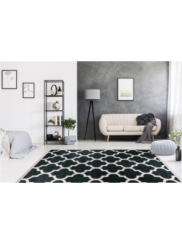 Kayoom Teppich Sally 125 in schwarz - creme - rechteckig
