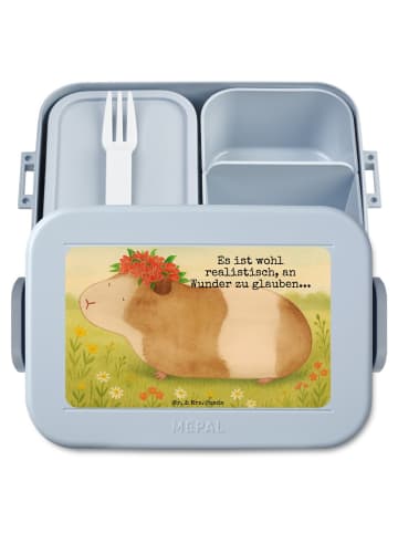 Mr. & Mrs. Panda Brotdose Meerschweinchen Weisheit Design mit Sp... in Blau Pastell