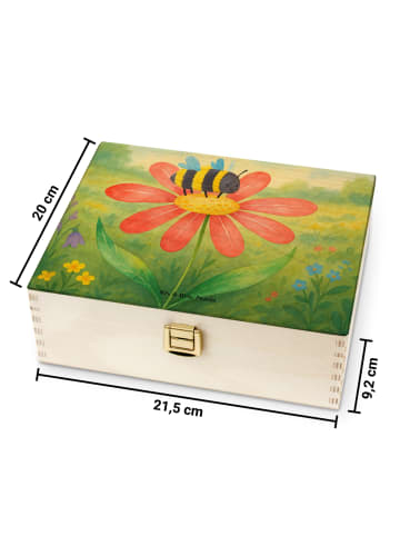 Mr. & Mrs. Panda Teebox Hummel Blume Design ohne Spruch in Weiß