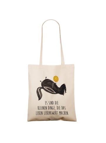 Mr. & Mrs. Panda Shopper Stinktier Ball mit Spruch in Creme