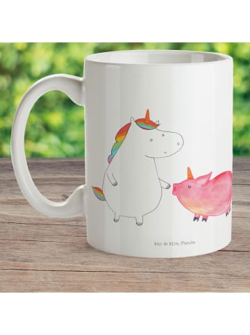 Mr. & Mrs. Panda Kinderbecher Einhorn Schwein ohne Spruch in Weiß