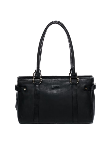 BACCINI Leder-Henkeltasche Leder Henkeltasche Damen NOEMI in schwarz