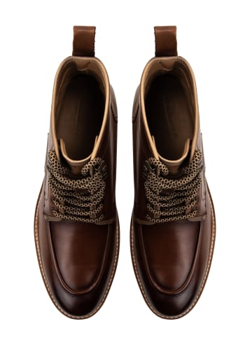 DreiMaster Klassik Herren Schnürboots in Kamel