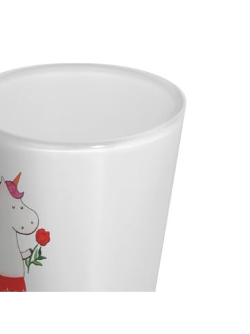 Mr. & Mrs. Panda Schnapsglas Einhorn Dame ohne Spruch in Transparent