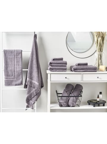 Beliani 9er-Set Handtuch ATIU in Grau
