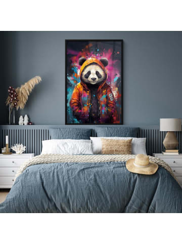 MuchoWow Poster mit Leiste  Orange