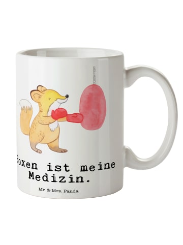 Mr. & Mrs. Panda Teetasse Fuchs Boxen mit Spruch in Weiß