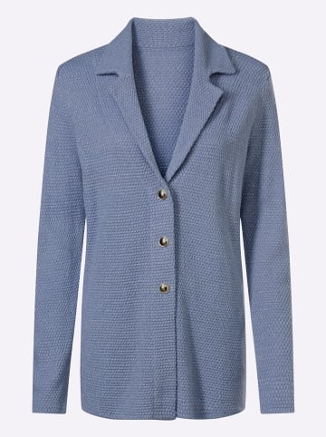Sieh an! Strickjacke in taubenblau
