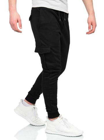 Alessandro Salvarini Jogginghose Alessandro Salvarini Herren Jogging Cargo Hose AS271 in Schwarz