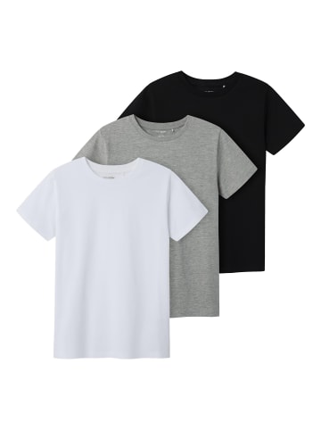 TWO SOON 3er-Pack T-Shirt in Grey Melange
