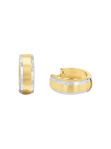 Amor Creolen Gold 375/9 ct in Bicolor