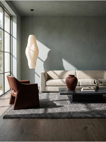 KADIMA DESIGN Shaggy-Teppich Kuschelig DIADEM Weich Wohnzimmer in Dunkelgrau