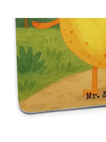 Mr. & Mrs. Panda Bierdeckel Beste Freunde Zitrone Design ohne Sp... in Weiß