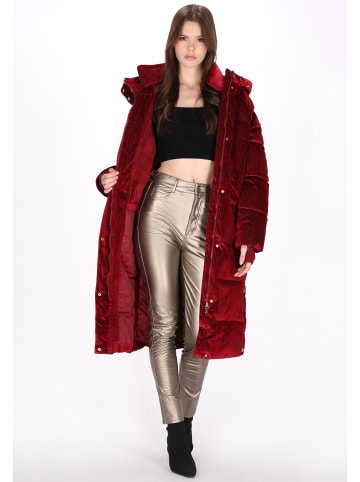 myMo at night Women Coat in burgundy