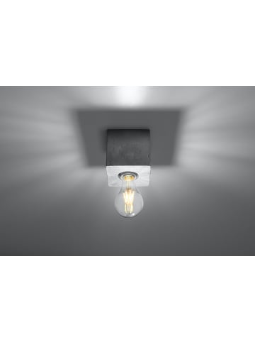 Nice Lamps Deckenleuchte GABI aus Beton grau quadratische loft Lampe 1xE27 LED NICE LAMPS