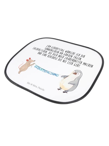 Mr. & Mrs. Panda Sonnenblende Auto Maus Pinguin Geburtstag mit S... in Weiß