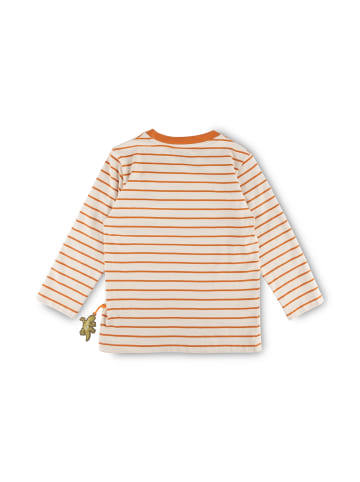 Sigikid Langarmshirt welcome to the jungle in Weiß/Terracotta