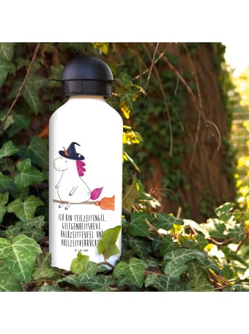 Mr. & Mrs. Panda Trinkflasche Einhorn Hexe mit Spruch in Weiß