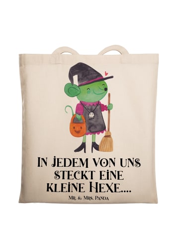 Mr. & Mrs. Panda Schultasche Halloween Hexe mit Spruch in Creme
