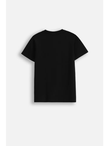 Coccodrillo T-Shirt mit kurzen Ärmeln in schwarz