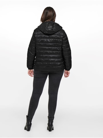 ONLY Carmakoma Wattierte Puffer Stepp Übergangsjacke Plus Size Übergrößen in Schwarz