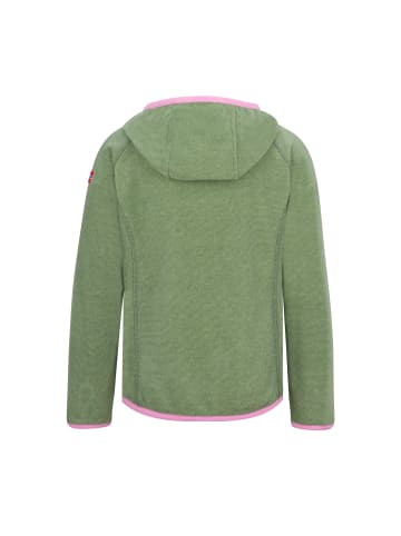 Trollkids Fleece-Jacke "Sandefjord" in Pistaziengrün/Rosa