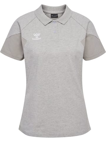 Hummel Hummel Polo Raglanärmel Hmltravel Damen in LIGHT GREY MELANGE
