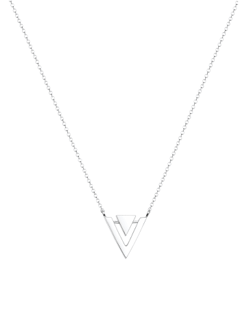 Elli Halskette 925 Sterling Silber Dreieck, Geo in Silber