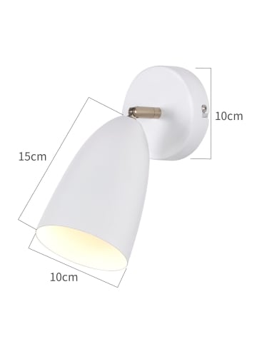 ZMH 2er-Set 1-flammige GU10 Wandleuchte in weiß