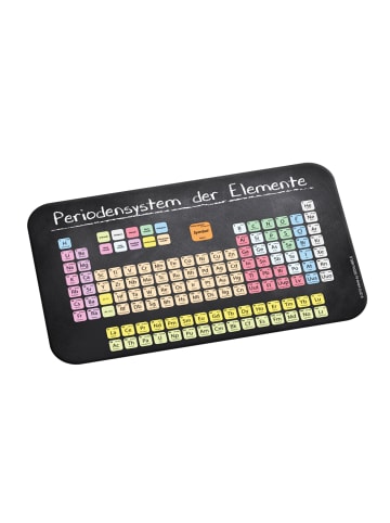 Geda Labels Frühstücksbrettchen Periodensystem in schwarz - 23,5x14,5x0,3cm