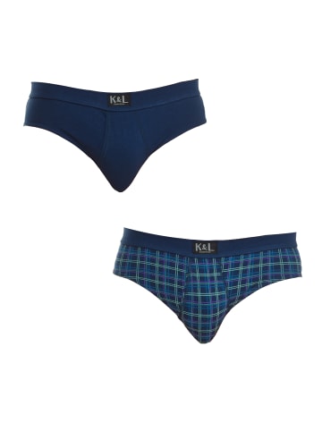 Kisses and Love 2er-Set: Slip in Blue