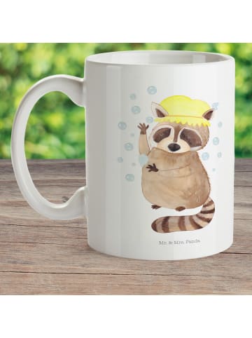 Mr. & Mrs. Panda Kindertasse Waschbär ohne Spruch in Weiß